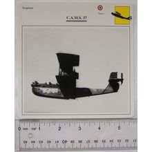 C.A.M.S. 37 - France - Seaplane - Collectors Club Card