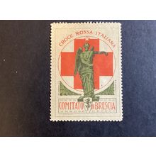 ICOLLECTZONE Italy Early 1900’Cross Large Stamp VF hinged