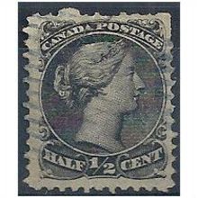 Canada 1873 SG62 1/2c Black Fine Used.