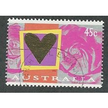 AUS 1996 45c 'ST VALENTINES DAY' FINE USED (EBID47-957)