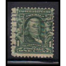 Used 300 1c Benjamin Franklin Average K0771