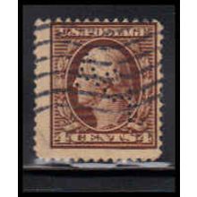 Used 377 4c George Washington Average Plus Perf Initials K3703