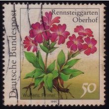 GERMANY 1991 Flowers 50pf Wuffens Primel (Primula) Sc#1631 USED @M618