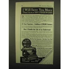 1918 No. 4 Visible Writing Underwood Typewriter Ad