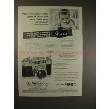 1958 Aires 35-IIIL Camera Ad - Viewfinder, Finest Ever!