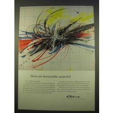 1963 Celanese Chemicals Ad - Ideas Fissionable Material