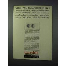1963 Excedrin Medicine Ad - Which Pain Bothers You?