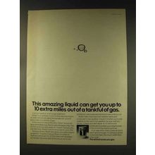 1976 Mobil 1 Oil Ad - Amazing Liquid