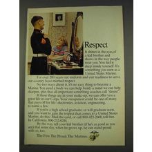 1977 U.S. Marines Ad - Respect