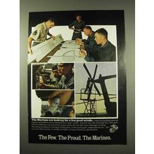 1977 U.S. Marines Ad - Looking For a Few Good Minds