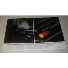 1989 Mercedes-Benz 500SE Car Ad - A minor modification to the bootlid