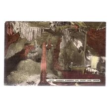 ALADDIN'S CAVE, GOUGH'S CAVE, CHEDDAR, SOMERSET used vintage postcard 1968 pm =