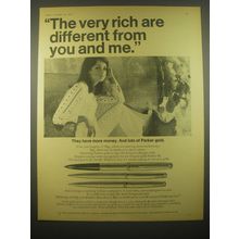 1966 Parker 61 Pen Ad - The very rich are different from you and me