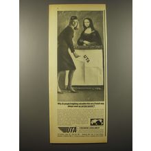 1965 UTA Airlines Ad - Why do people freighting valuables this very French