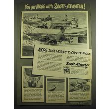 1952 Scott-Atwater Shift Outboard Motors Ad - You get more with Scott-Atwater