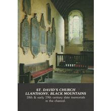 St David's Church Llanthony Black Mountains Welsh Postcard
