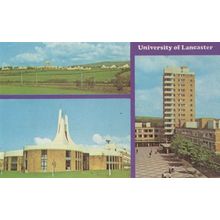 University Of Lancaster 1970s Multi View Postcard