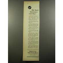 1952 Merrill Lynch Ad - The stock that money can't buy
