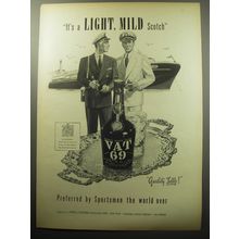 1954 Vat 69 Scotch Ad