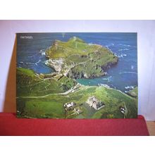 AERIAL VIEW, TINTAGEL, CORNWALL unused postcard #