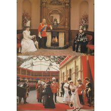Queen Victoria 2x Madame Tussauds Royalty Waxwork Postcard s
