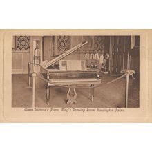 Queen Victoria's Piano Kensington Palace Old Royalty Postcard