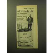 1960 House of Lords Smoking Mixture Tobacco Advertisement