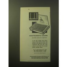 1960 Dunhill Montecristo Cigars Advertisement