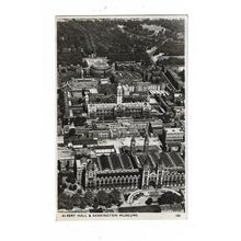 Albert Hall And Kensington Museums, London, RP Postcard.