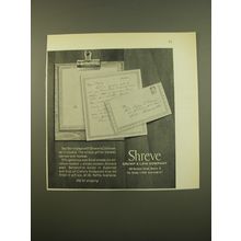 1961 Shreve Crump & Low Continental Clipboard Advertisement - Say Bon Voyage
