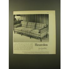 1961 Henredon Louis XV Sofa Advertisement - A Rare combination