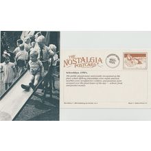 Postcard 1950's Playground Children Slide Schooldays - Nostalgia