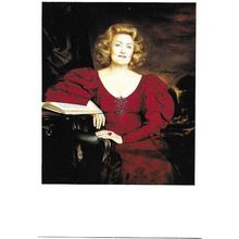 Art ULISSE SARTINI "Dame Joan Sutherland" Postcard (National Gallery)