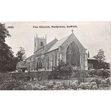 The Church, Redgrave, Suffolk : Pawsey printed postcard 1295