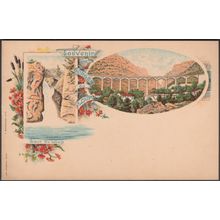 Souvenir de Gorges du Loup, c.1900 - Biancalana CPA
