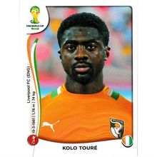 2014 Panini World Cup Soccer Stickers - #225 - Kolo Touré