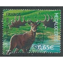 FRA 2008 65c 'PREHISTORIC ANIMALS' FINE USED (EBID51-093)