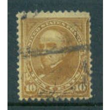 Used 283 10c Daniel Webster Barely Clears M05413