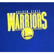 Golden State Warriors Basketball NBA Blue T-shirt Size L (T7B)
