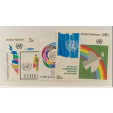 United Nations (New York) Stamps Scott #267 To 271, Mint Never Hinged