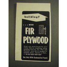 1955 Douglas Fir Plywood Association Ad - Building?