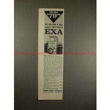1958 Ihagee Exa Camera Ad - For Only $79.50 You Can Own