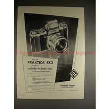 1959 Praktica FX3 Camera Ad - Today's Top Dollar Value!