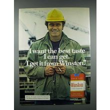 1979 Winston Cigarette Ad - I Want the Best I Can Get
