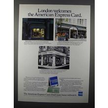 1980 American Express Card Ad - London Welcomes