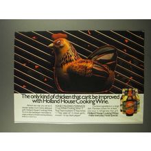 1986 Holland House Cooking Wine Ad - Honey Mustard Marinade recipe