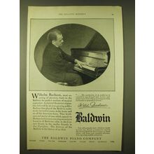 1924 Baldwin Pianos Ad - Wilhelm Bachaus