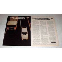 1982 Saab Cars Ad - Responsible Car That Performs