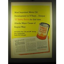 1948 Shell X-100 Motor Oil Ad - Most important Motor Oil development in 9 years