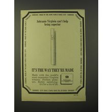 1964 Sobranie Virginia Cigarettes Ad - Sobranie Virginia can't help being